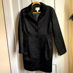 Fancy 3D Black Rose three button coat